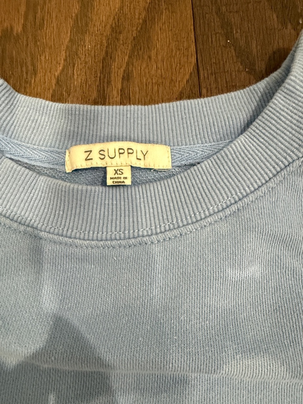 Z Supply Sky Blue Cropped Lounge Top & Shorts Set - Picture 3 of 3